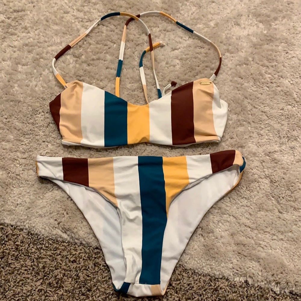 Striped Roxy bikini